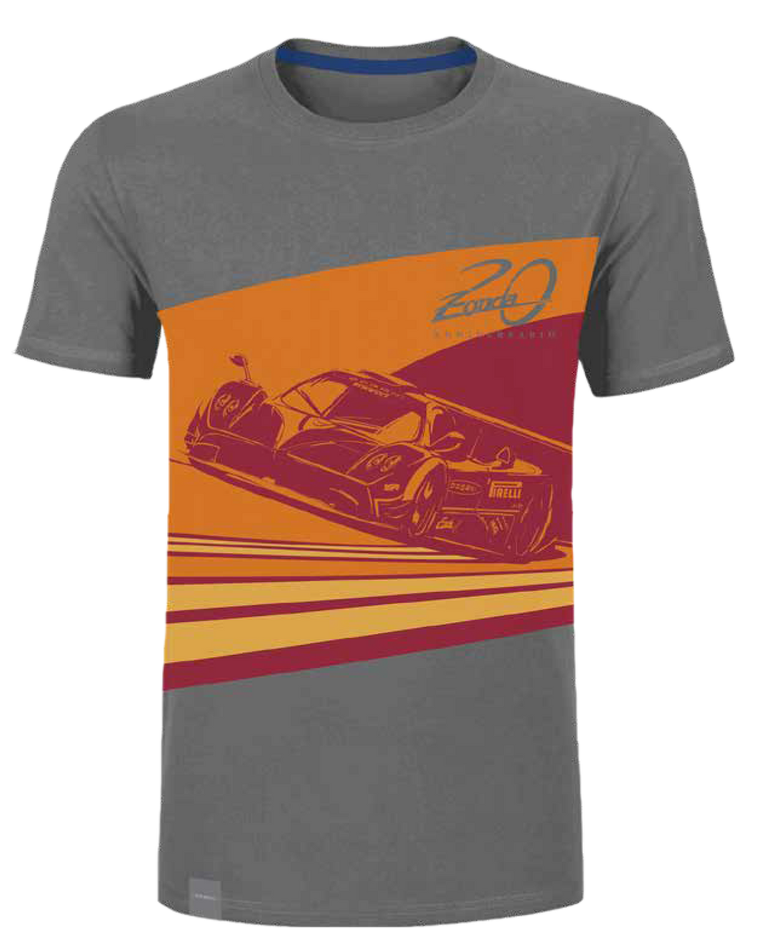 ZONDA 20th 週年紀念 R 男士T-SHIRT－灰