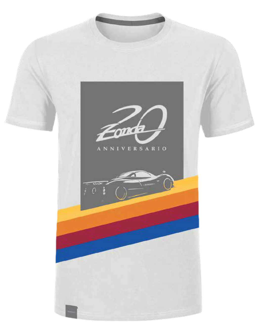 ZONDA 20th 週年紀念 ZONDA F 男士T-SHIRT－白