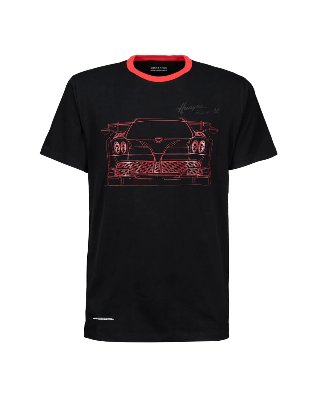 HUAYRA ROADSTER BC 男士T-SHIRT 剪影 - 黑