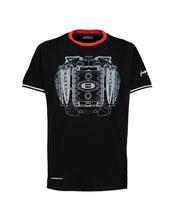 將圖片載入圖庫檢視器 HUAYRA ROADSTER BC 男士T-SHIRT 引擎 - 黑
